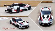 How To Make a Paper Car | DIY Papercraft Car - Toyota Supra GR Racing | Paper Car 3D Models