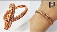 Braided bracelets | thick bangles | Unisex | How to make | Wire jewelry | Handmade | DIY 574