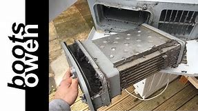 How to clean a tumble dryer condenser