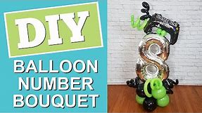 Balloon Number Bouquet | DIY Birthday Marquee