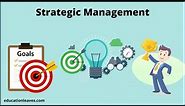 What is Strategic management? Strategic management Process, types.