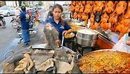Best Cambodian Street Food - Braised Beef Honeycomb, Grilled Ducks & Spicy Boiled Octopus - Yummy
