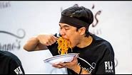 World Pasta Eating Championship (World Record Broken)