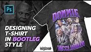 HOW I DESIGN T-SHIRT IN BOOTLEG HIP-HOP STYLE | Photoshop Tutorial & Timelapse