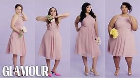 Women Sizes 0 Through 28 Try on the Same Bridesmaid Dress | Glamour