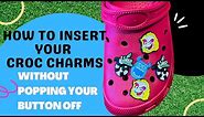 How to properly insert your Crocs Charms/Decor (My Experience) #howto #diy #crocs