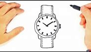 How to draw a Wristwatch Step by Step | Drawings Tutorials