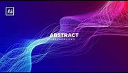 How to abstract lights with a background dynamic beam In Adobe Illustrator