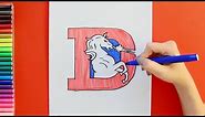 How to draw the Denver Broncos (Old) Logo (NFL Team)