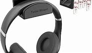 TotalMount Headphone Hanger – Includes Removable Adhesive Strips for Easy, Damage-Free Wall, Desk, or PC Mounting (Premium Black Headphone Hook – One Pack)