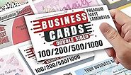 Business Cards Customize with Templates, Custom Business Cards Personalized with Your Logo, 3.5"X 2" 300gsm Matte Paper for Small Business - Design Your Own