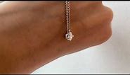 0.5 carat Round Diamond Pendant on a Chain - Style#3479 - PIERRE