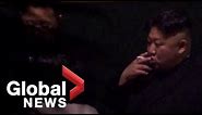Kim Jong Un seen smoking cigarette during trip to Vietnam