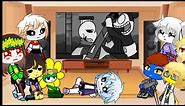 Undertale reacts to If MICKEY MOUSE Met INK SANS (FnF Animation as UNDERTALE)