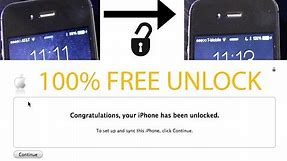 Tutorial: How To Factory Unlock AT&T iPhone Plus 7, 6s, 6, 5s, 5c, 5, 4s, 4, 3Gs, 3G For 100% FREE