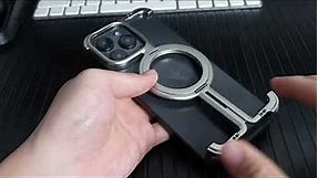 Cool~ Bare metal frame iPhone series cases. Hands free when your are at meeting or watching videos~