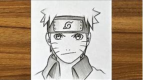 How to draw Naruto Uzumaki || How to draw anime step by step || Naruto drawing tutorial