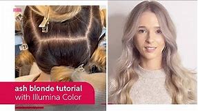 Ash Blonde Hair Color Tutorial with BlondorPlex and Illumina Color | Wella Professionals