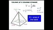 How To Find The Volume of A Square Pyramid: THE EASY WAY!