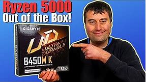 Gigabyte B450M K Motherboard Unboxing - Ryzen 5000 Out the Box!