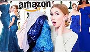 TRYING ON AMAZON PROM DRESSES !! ... Again