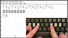 Free Braille Software for Beginners - Installing Perky Duck