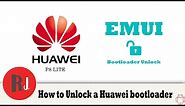 How to Unlock the bootloader on your Huawei Android device P8 Lite