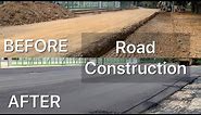 Asphalt Road Construction : Turning An Earth Surface to Asphalt Road (Premix) Pavement Installation