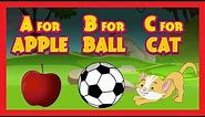 A For Apple B For Ball C For Cat - Nursery Rhymes For Kids || ABC Song - English Learning