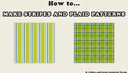 How to Make Striped and Plaid Patterns in Photoshop Tutorial