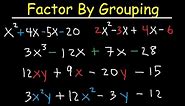 Factoring By Grouping