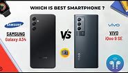 Samsung Galaxy A34 Vs Vivo iQoo 9 SE - Comparison🔥Review Which is better? #comparison #camera #spec