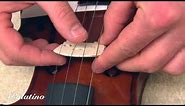 Palatino Violin: Installing the Bridge