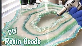 Epoxy Resin Geode Wall Art - DIY - So FUN!