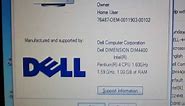 2002 Dell Dimension 4400 running Windows XP Professional