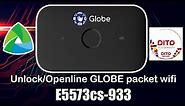 Openline GLOBE Pocket Wifi E5573cs 933 with DITO configuration or any sim