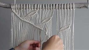 DIY Macrame Tutorial: Macrame Wall Hanging Leaf Pattern!