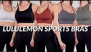 LULULEMON SPORTS BRAS TRY-ON & REVIEW | 12 different styles made for B-D cup