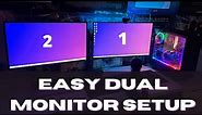 Easy Way to Setup Dual Monitors - And What You Need to Know Beforehand