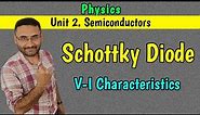 Schottky Diode | Concept | Forward & Reverse Bias Schottky Diode |PHYSICS | Btech 1st year