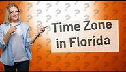 What time zone am I in Florida?