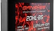 Banshee Replacement Battery YTX20L-BS LifePO4 12V 18AH CTX20L-BS YB16CLB