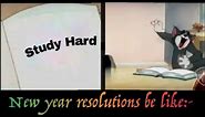 Maintaining new year resolutions be like:- | Tom and Jerry funny meme 😂