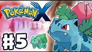 Pokemon X and Y - Gameplay Walkthrough Part 5 - Bulbasaur Evolves into Ivysaur! (Nintendo 3DS)