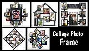 How To Make Collage Photo Frame With Cardboard | Photo Collage Frame Making At Home