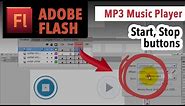 Play and Stop buttons: MP3 music player in Adobe Flash [TUTORIAL]