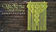 Macrame Wall Hanging Leaves Pattern