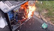 Burning the Dell XPS 420 alive and smashing it