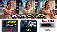 Nothing 2 vs iPhone 14 vs Pixel 7 Pro: Unbiased Camera Test