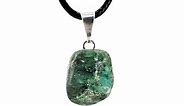 AYANA Emerald Tumbled Stone Healing Crystal Pendant Necklace